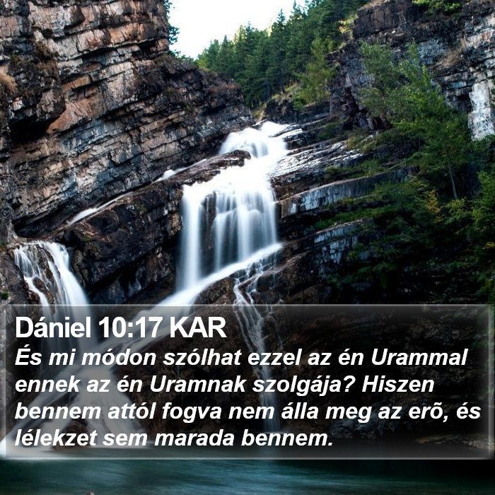 Dániel 10:17 KAR Bible Study