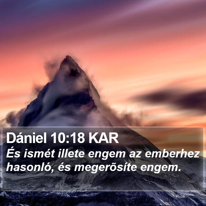 Dániel 10:18 KAR Bible Study