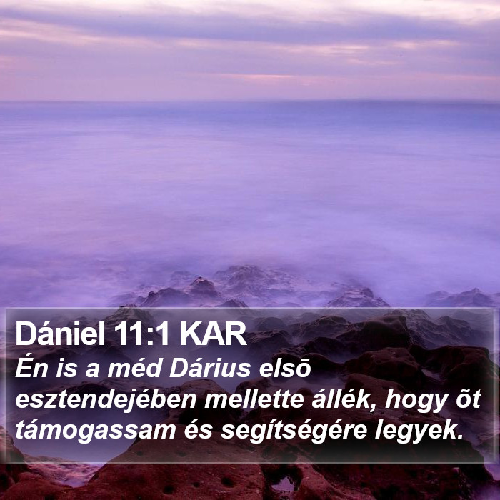 Dániel 11:1 KAR Bible Study