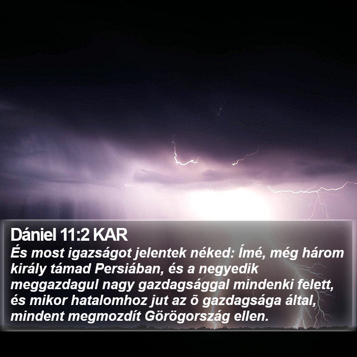 Dániel 11:2 KAR Bible Study