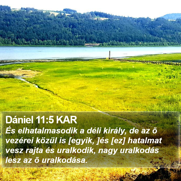 Dániel 11:5 KAR Bible Study