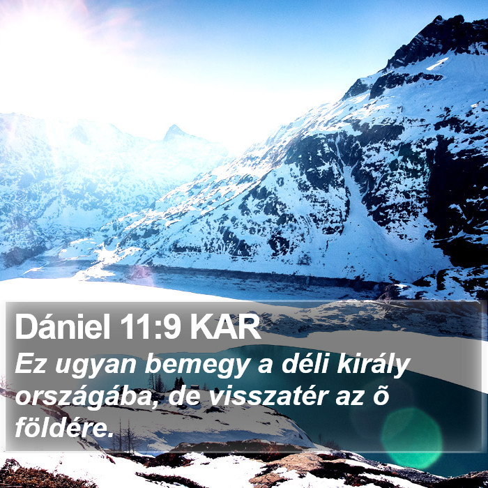 Dániel 11:9 KAR Bible Study