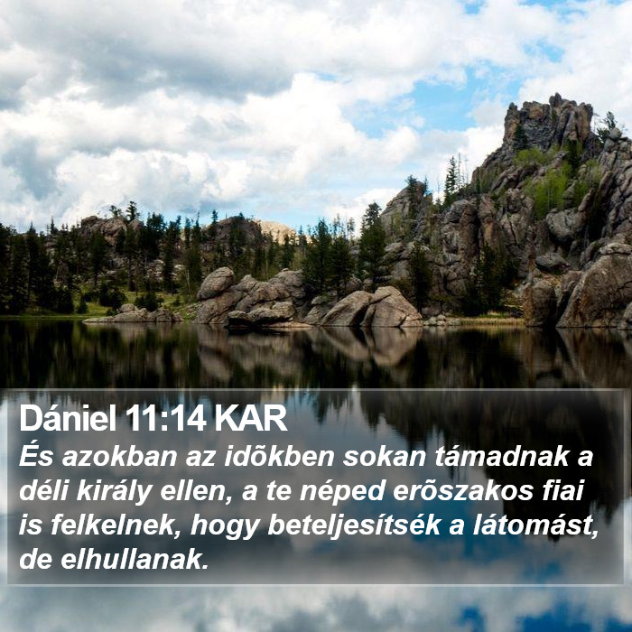 Dániel 11:14 KAR Bible Study