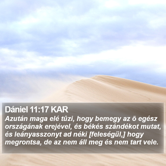 Dániel 11:17 KAR Bible Study