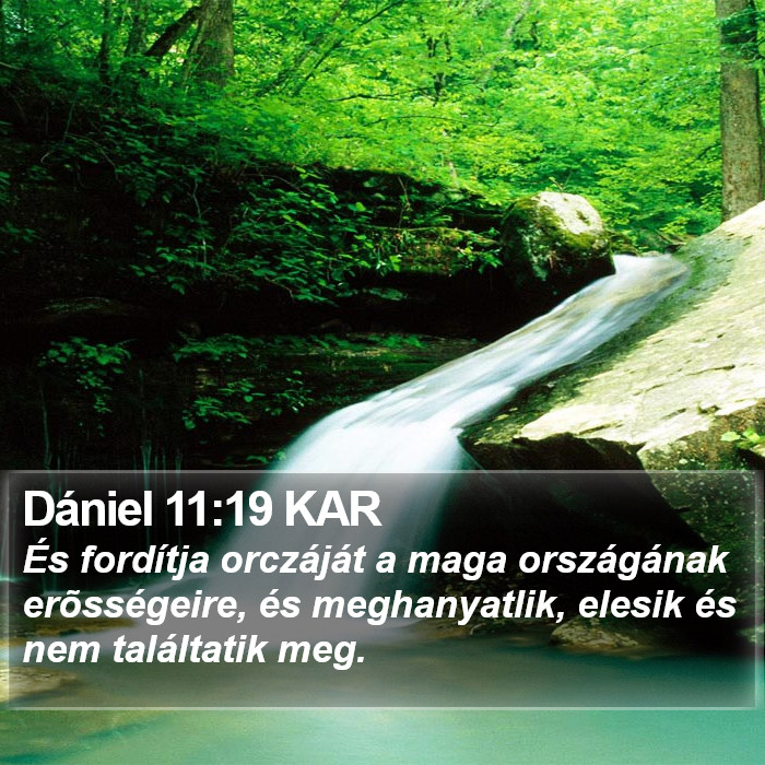 Dániel 11:19 KAR Bible Study