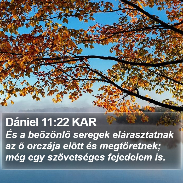 Dániel 11:22 KAR Bible Study