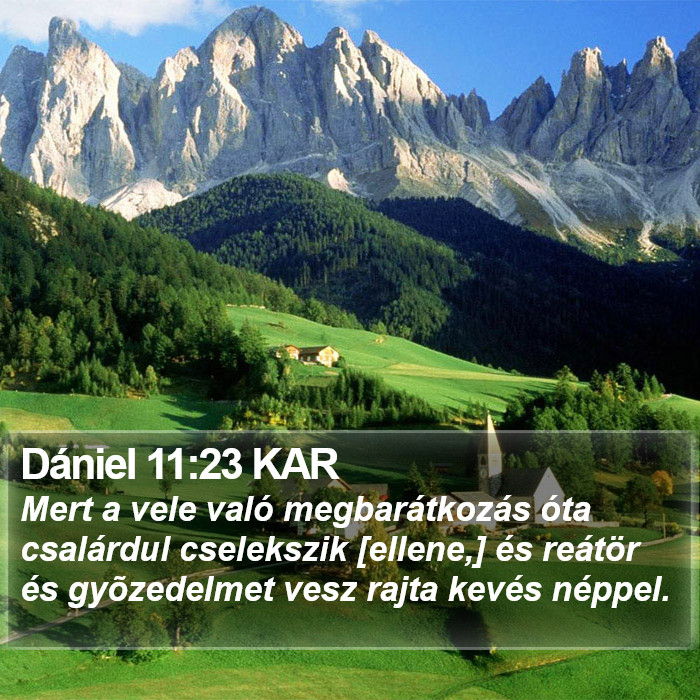 Dániel 11:23 KAR Bible Study