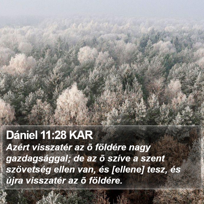 Dániel 11:28 KAR Bible Study