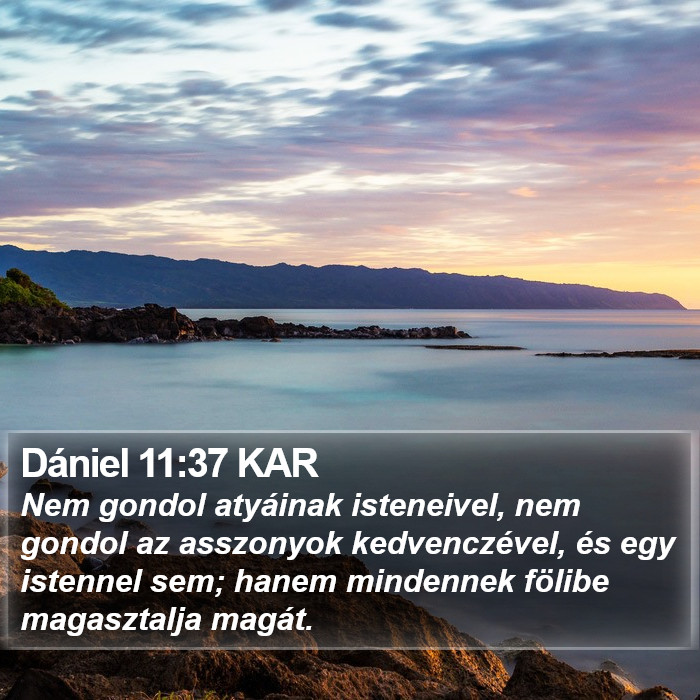 Dániel 11:37 KAR Bible Study