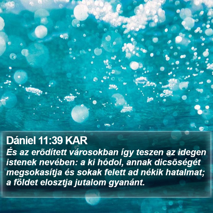 Dániel 11:39 KAR Bible Study