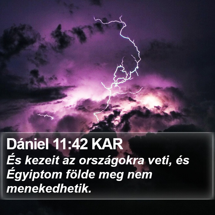 Dániel 11:42 KAR Bible Study