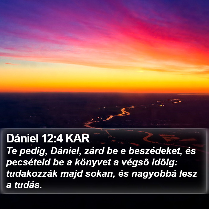 Dániel 12:4 KAR Bible Study