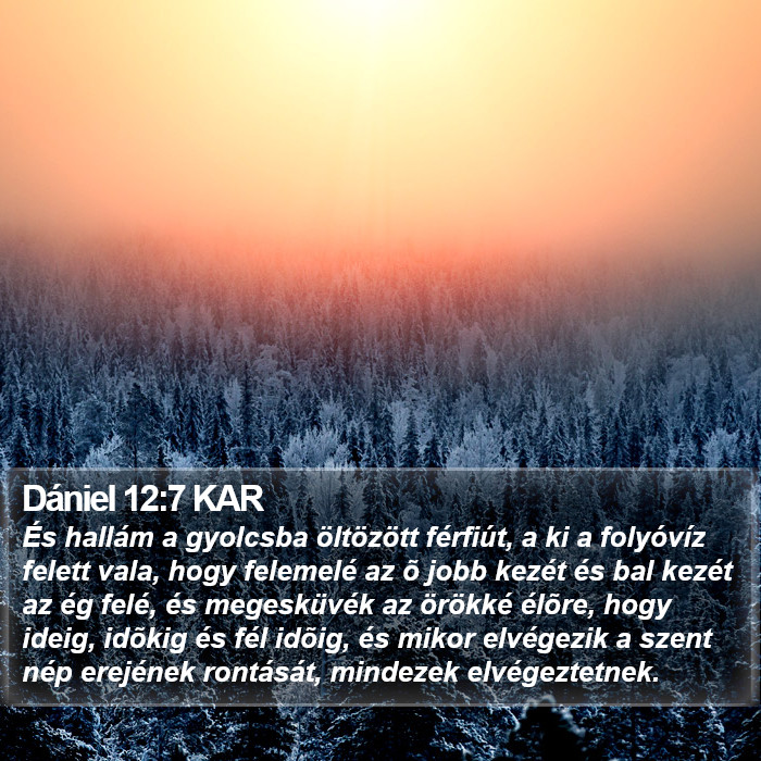 Dániel 12:7 KAR Bible Study