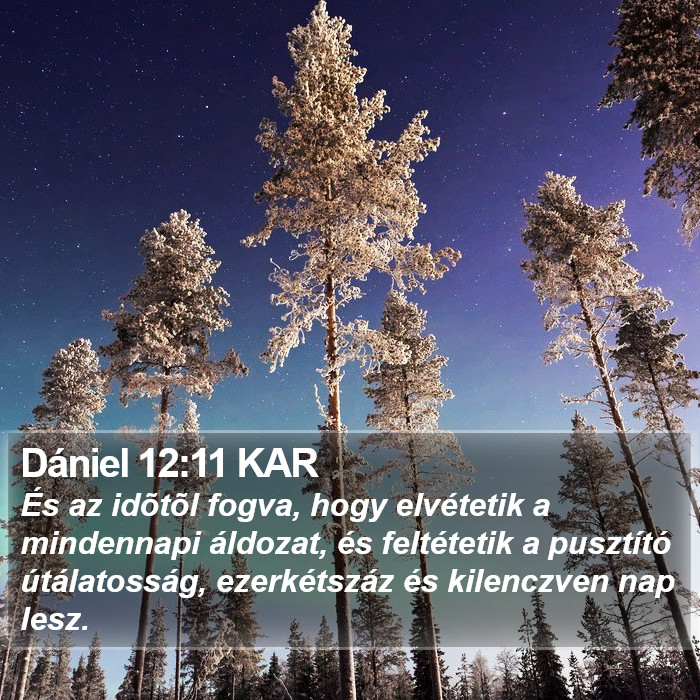 Dániel 12:11 KAR Bible Study