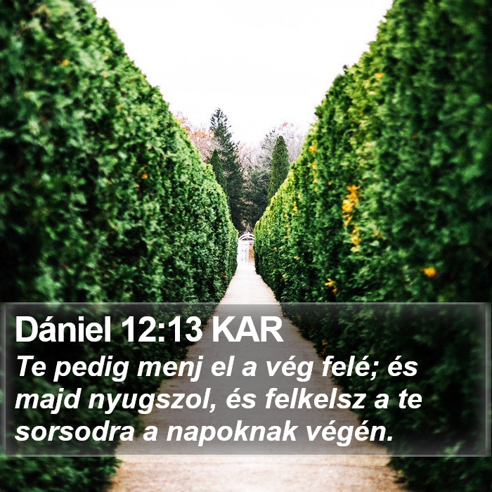 Dániel 12:13 KAR Bible Study