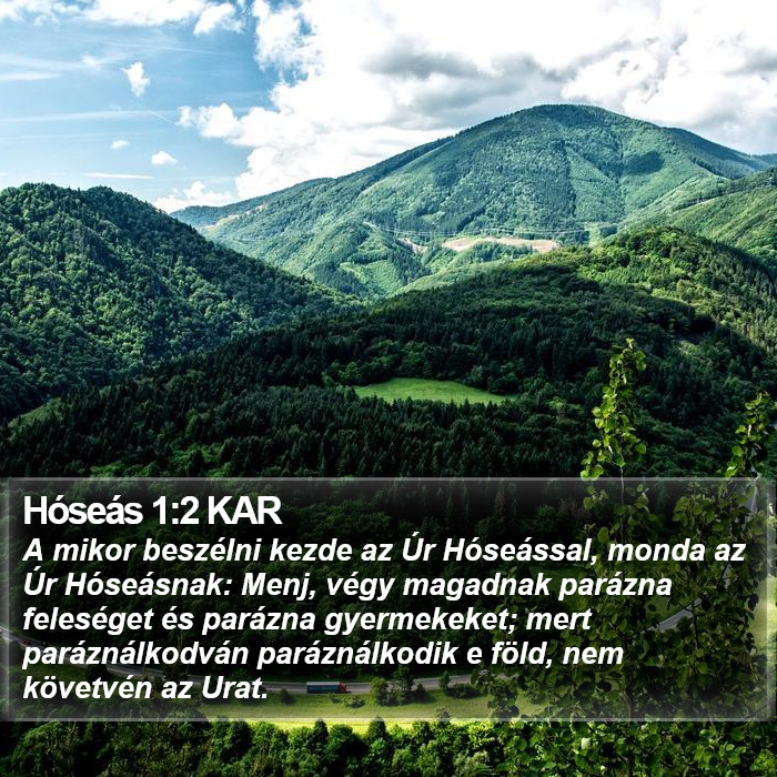 Hóseás 1:2 KAR Bible Study