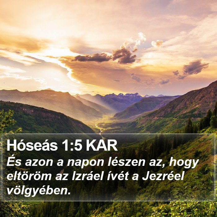 Hóseás 1:5 KAR Bible Study