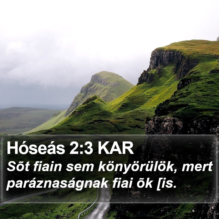 Hóseás 2:3 KAR Bible Study