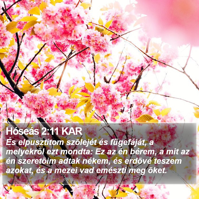 Hóseás 2:11 KAR Bible Study