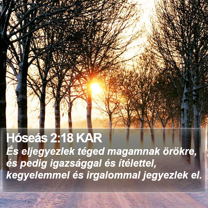 Hóseás 2:18 KAR Bible Study