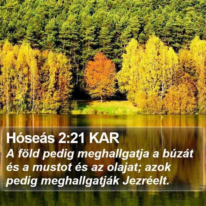 Hóseás 2:21 KAR Bible Study