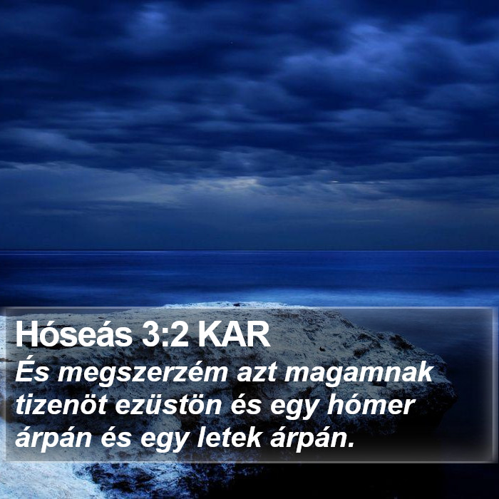 Hóseás 3:2 KAR Bible Study