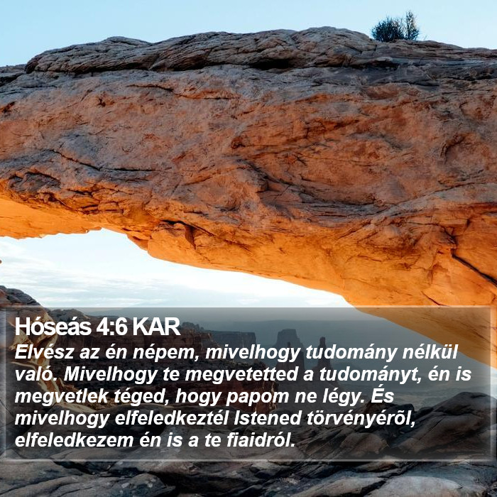 Hóseás 4:6 KAR Bible Study