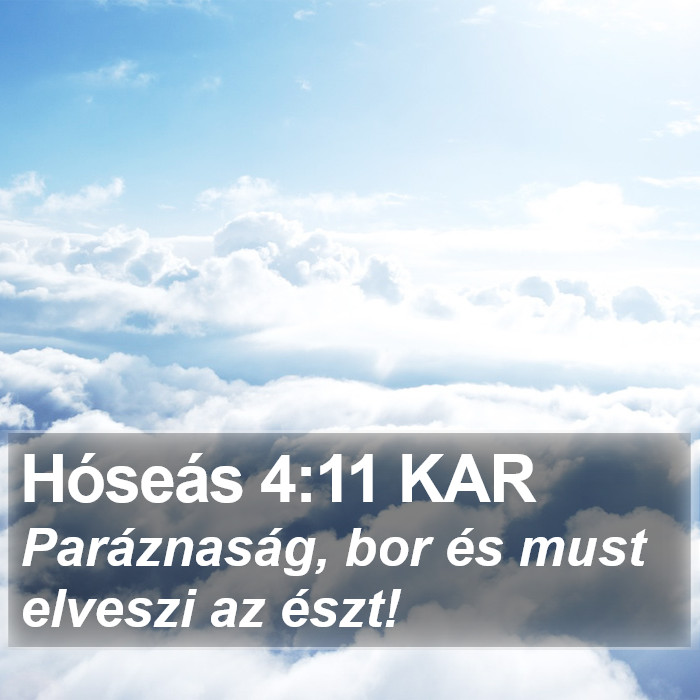 Hóseás 4:11 KAR Bible Study