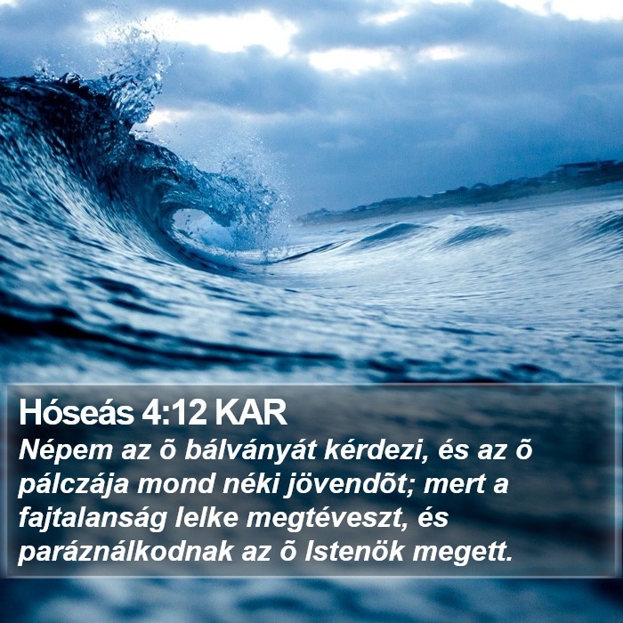 Hóseás 4:12 KAR Bible Study