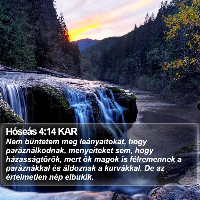 Hóseás 4:14 KAR Bible Study