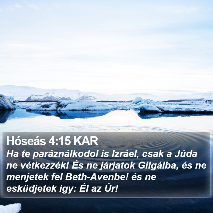 Hóseás 4:15 KAR Bible Study