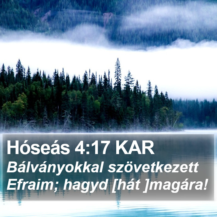 Hóseás 4:17 KAR Bible Study