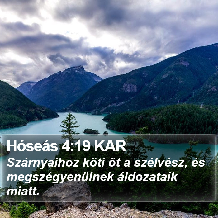 Hóseás 4:19 KAR Bible Study