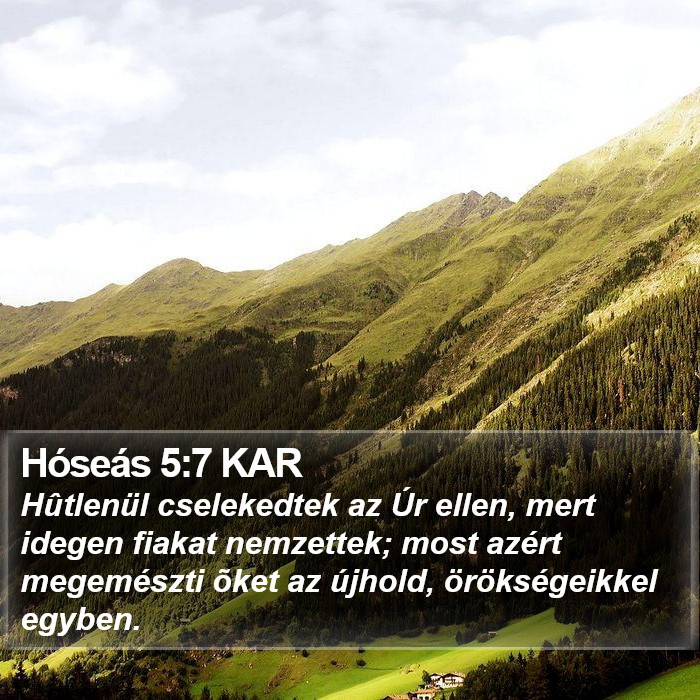 Hóseás 5:7 KAR Bible Study