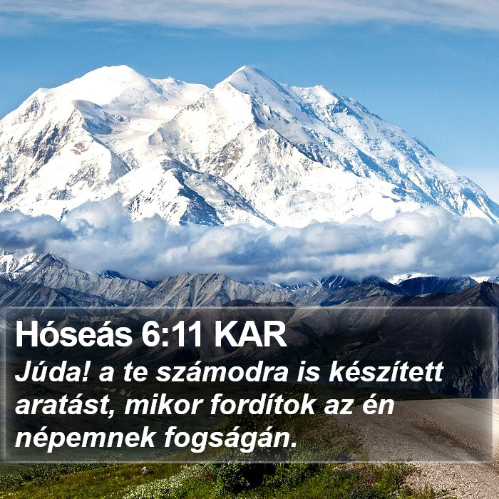 Hóseás 6:11 KAR Bible Study