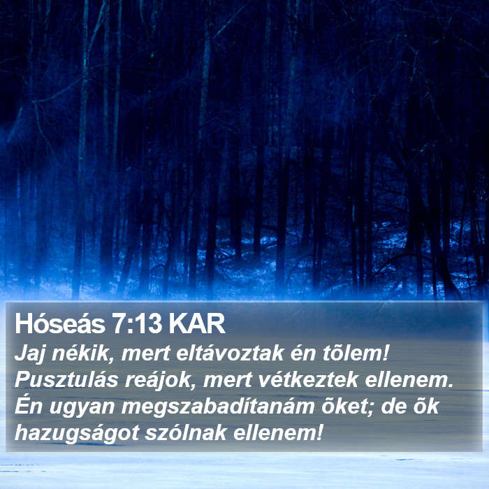Hóseás 7:13 KAR Bible Study