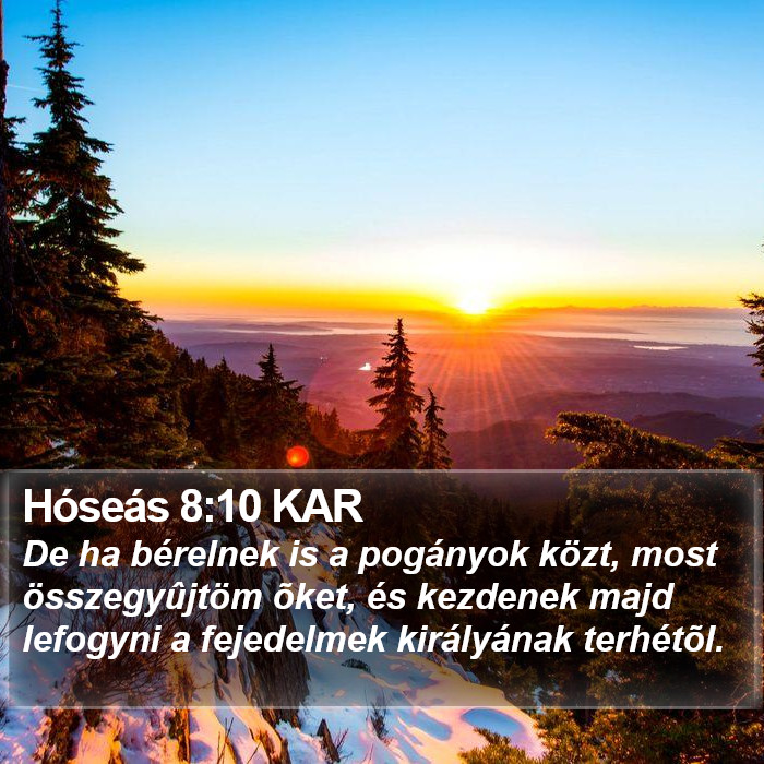 Hóseás 8:10 KAR Bible Study