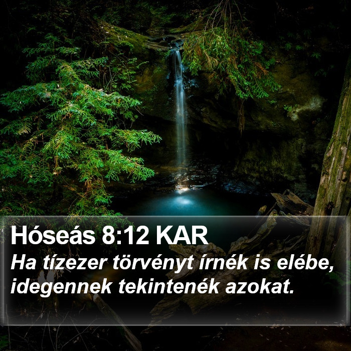 Hóseás 8:12 KAR Bible Study