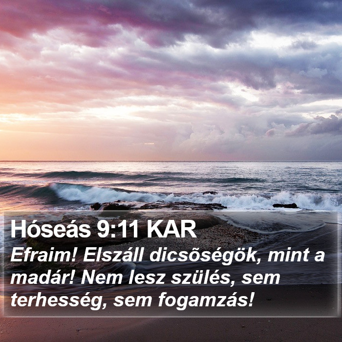 Hóseás 9:11 KAR Bible Study