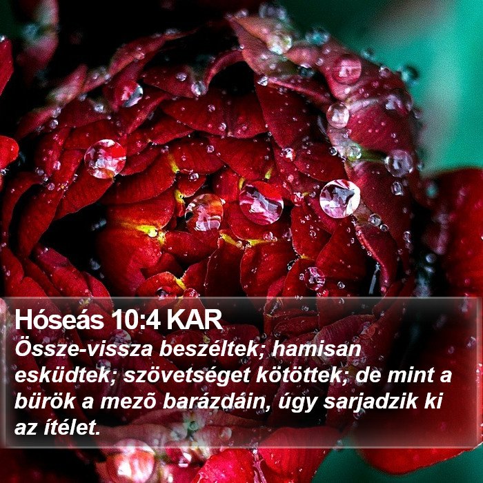 Hóseás 10:4 KAR Bible Study