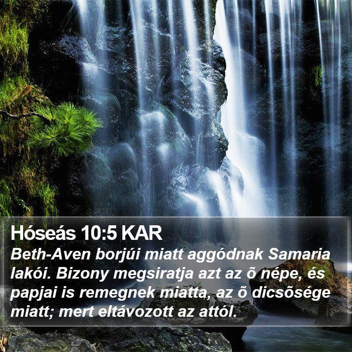 Hóseás 10:5 KAR Bible Study