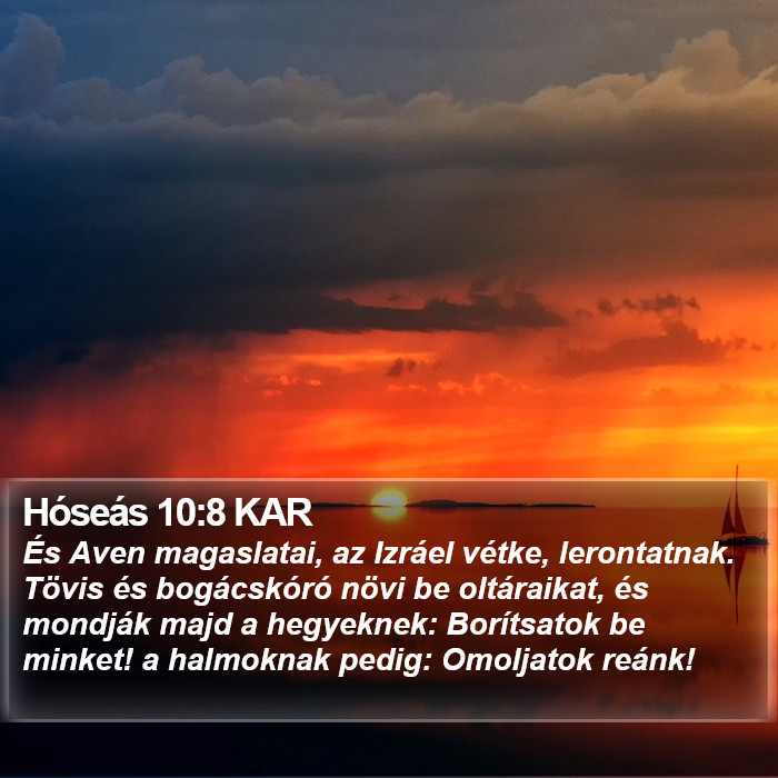 Hóseás 10:8 KAR Bible Study