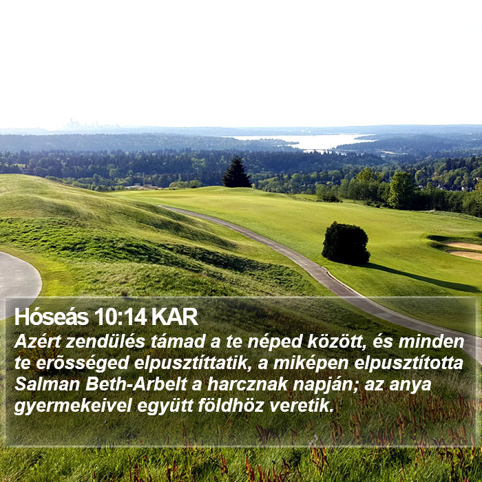 Hóseás 10:14 KAR Bible Study