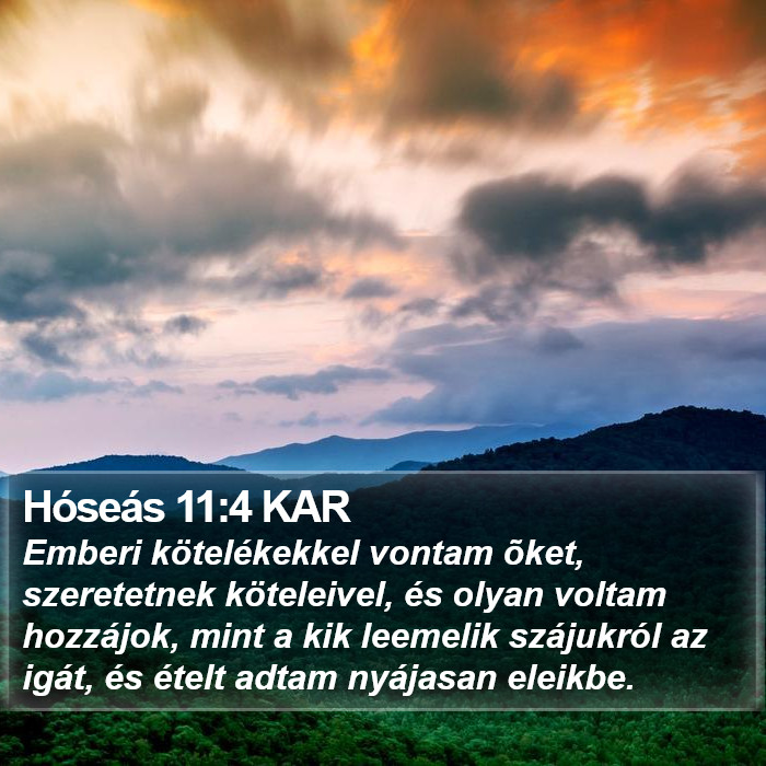 Hóseás 11:4 KAR Bible Study