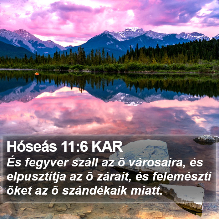 Hóseás 11:6 KAR Bible Study