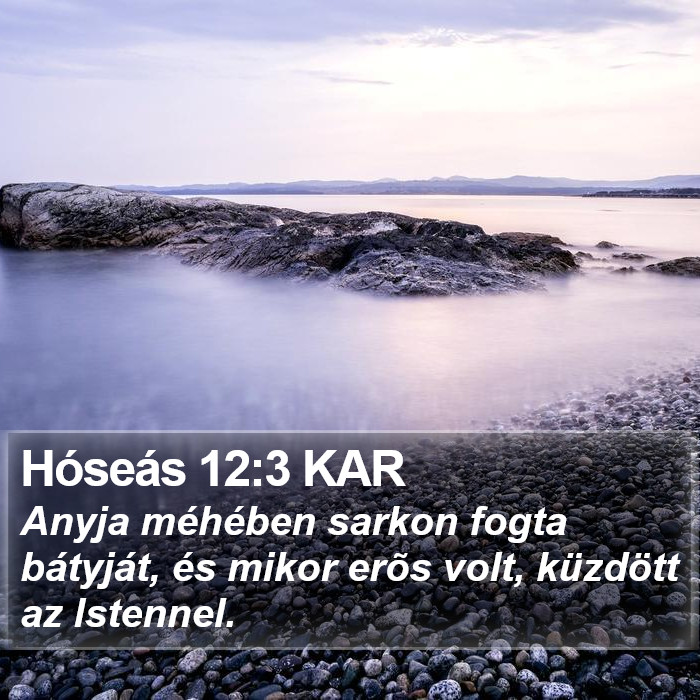 Hóseás 12:3 KAR Bible Study