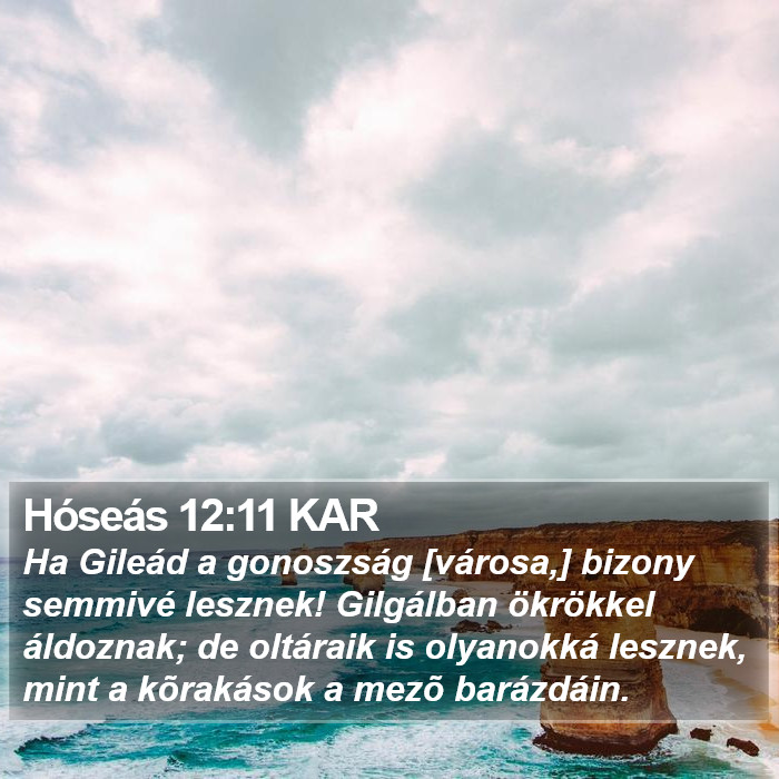 Hóseás 12:11 KAR Bible Study