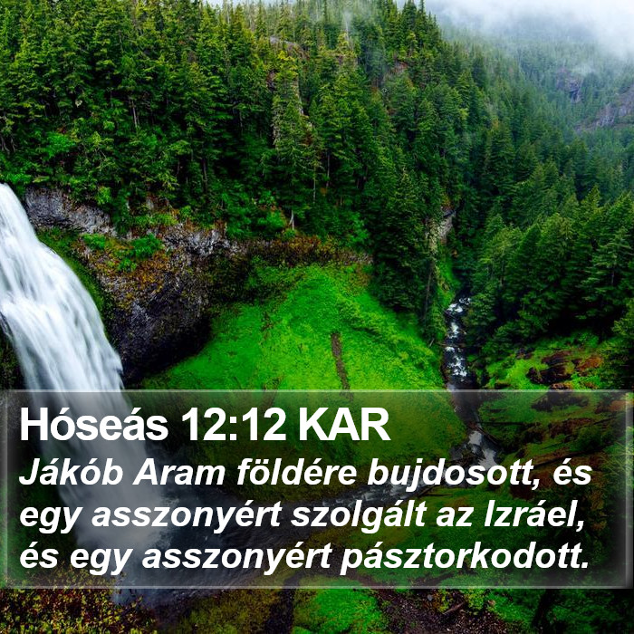 Hóseás 12:12 KAR Bible Study