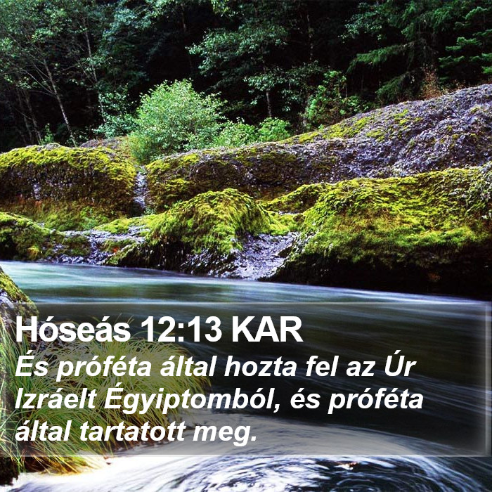 Hóseás 12:13 KAR Bible Study