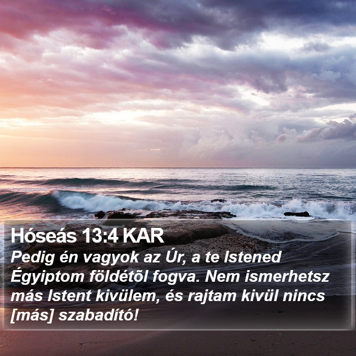 Hóseás 13:4 KAR Bible Study